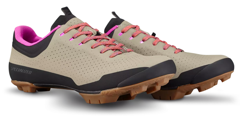 Specialized Recon ADV Gravel Shoes Taupe/Dark Moss Green/Fiery Red/Purple Orchid-2